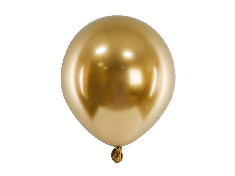 10 stk skinnende guld balloner, 30 cm