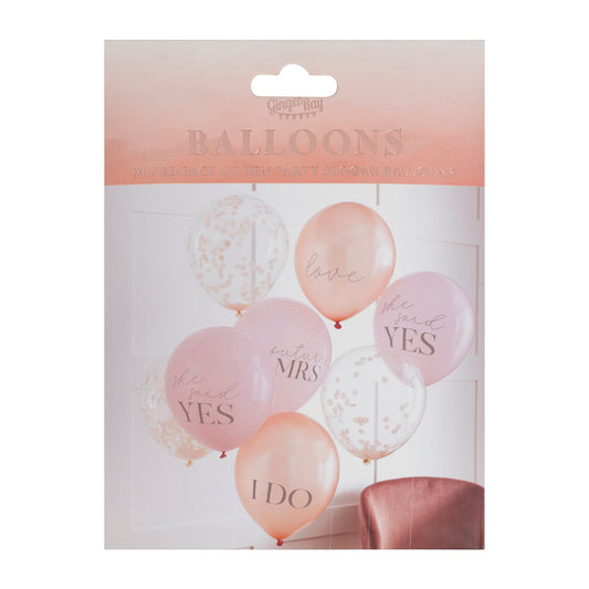 Bryllups- eller polterabend balloner, 8 stk